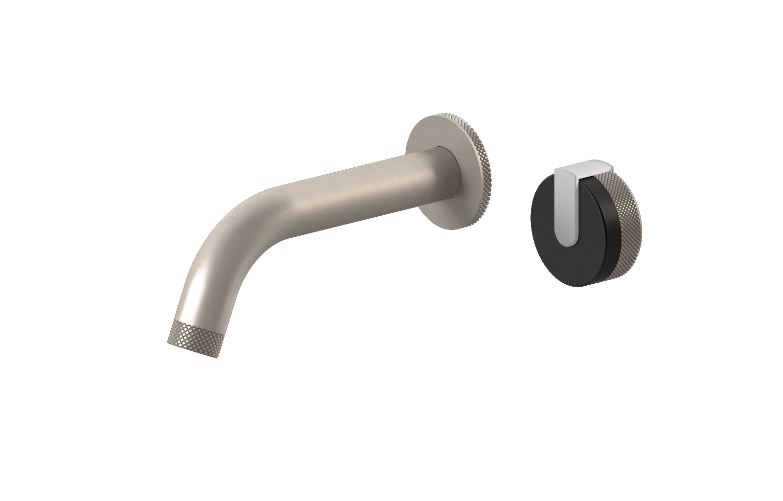 E-11535-R1MBK-L1WT-BNi Настенный прогрессивный смеситель скрытого монтажа для раковины GRAFF MOD+