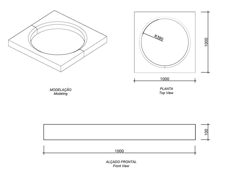 Бордюр для бетонных клумб amop Modular ARCH-00007089 - Вид №2