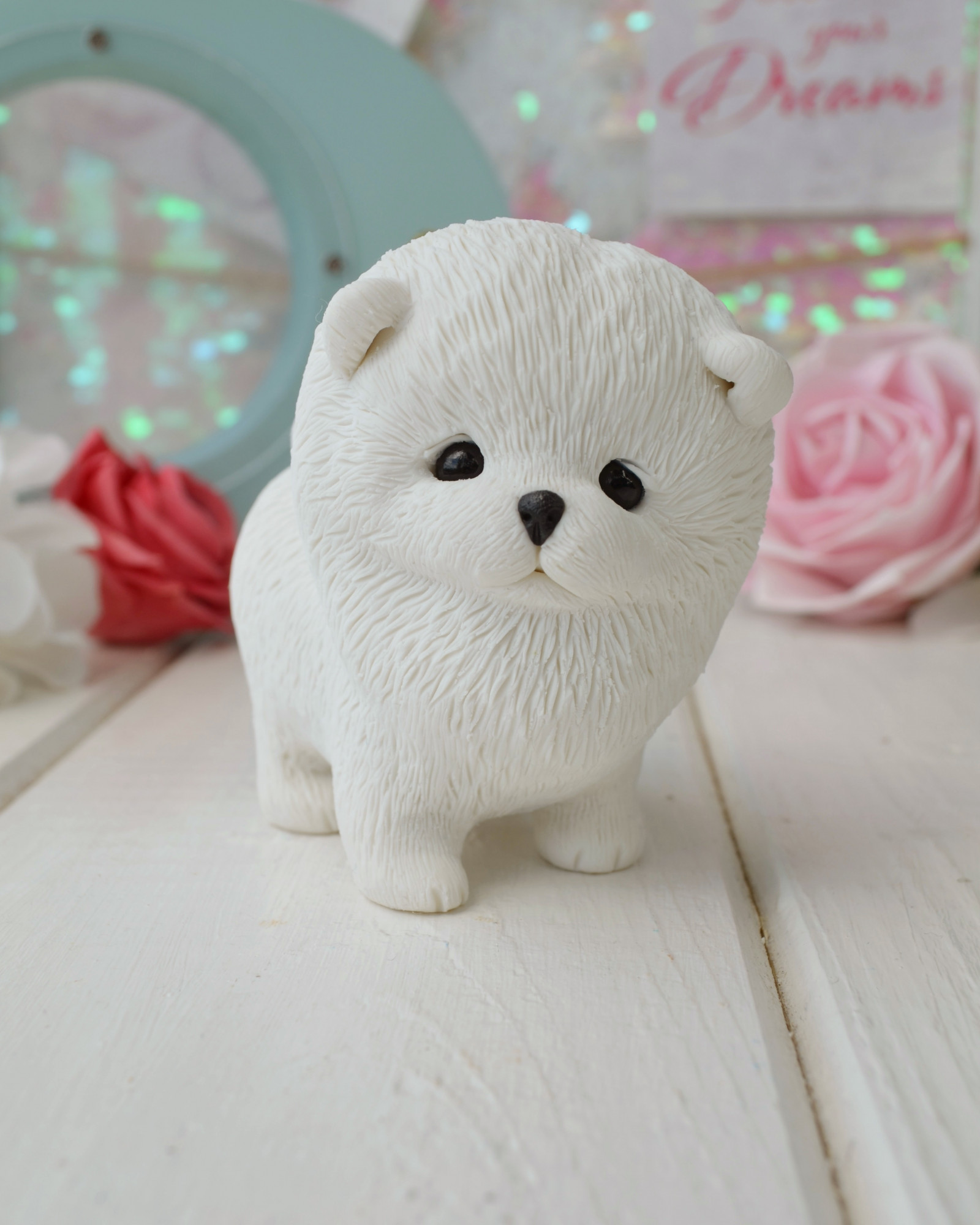 10713 Форма "Шпиц пушистик S" силикон HobbyPage 