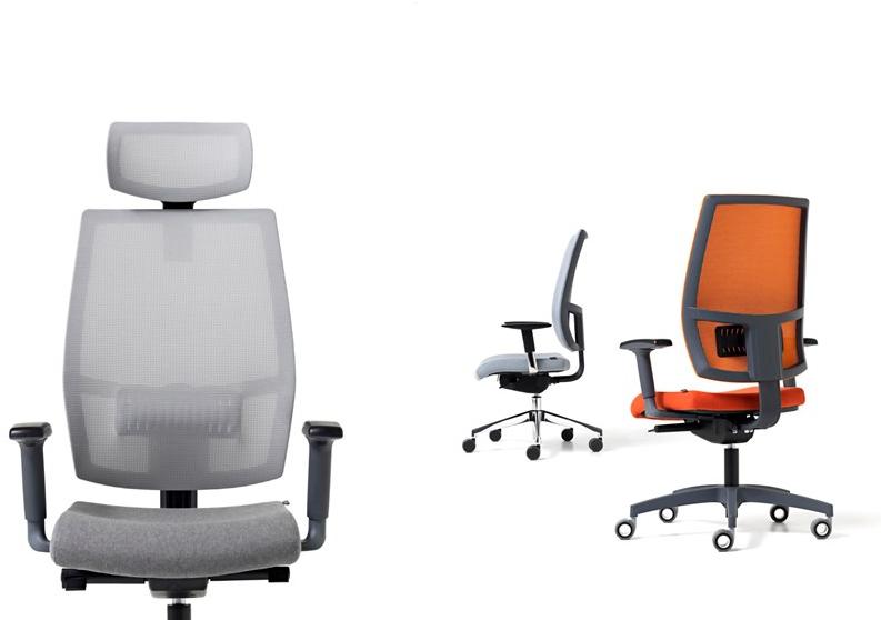 Diemme Офисный стул из 5-спицевой сетки с подголовником Lead sun-id-1470055 - Вид №4