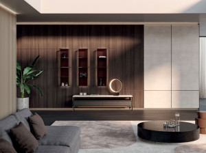 Деревянная стена установила модульную оборудованную стену