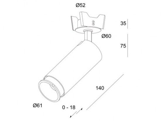 DGA Круглый светодиодный точечный светильник из алюминия sun-id-1410180 - Вид №2
