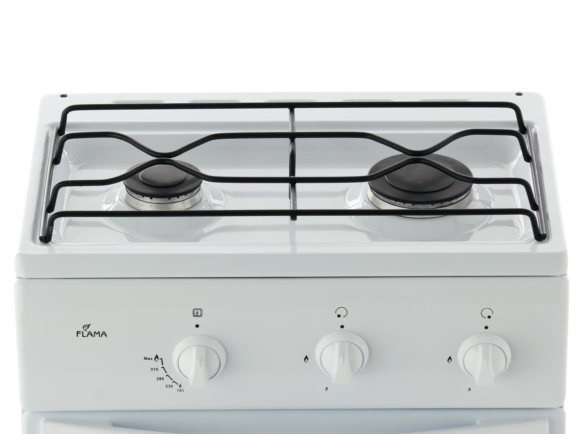 1026145 Газовая плита Flama СG 3202 W/B белый Flama group STDN-0012004 - Вид №6