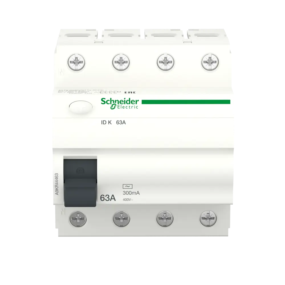 УЗО Systeme Electric Acti9 4P 63 A 300 мА 4.5 кА AC A9KR44463 82850940 STLM-2001760  - Вид №1