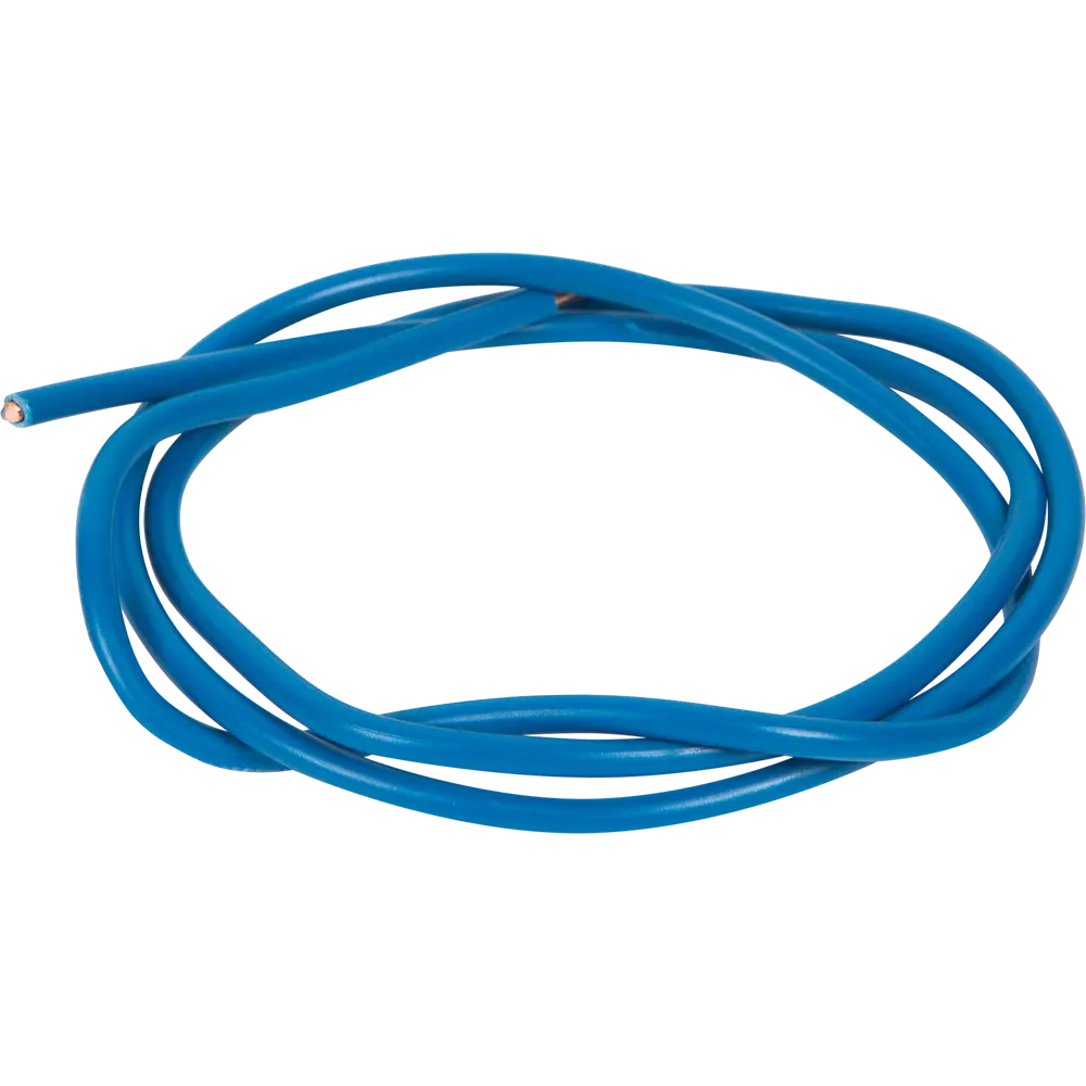 Провод Electraline ПУВ 1x4 на отрез ГОСТ цвет синий 82532353 STLM-2098516  - Вид №1