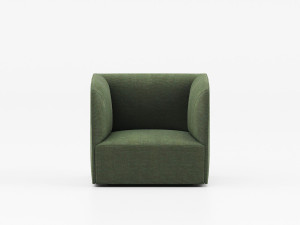 Тканевое кресло с подлокотниками