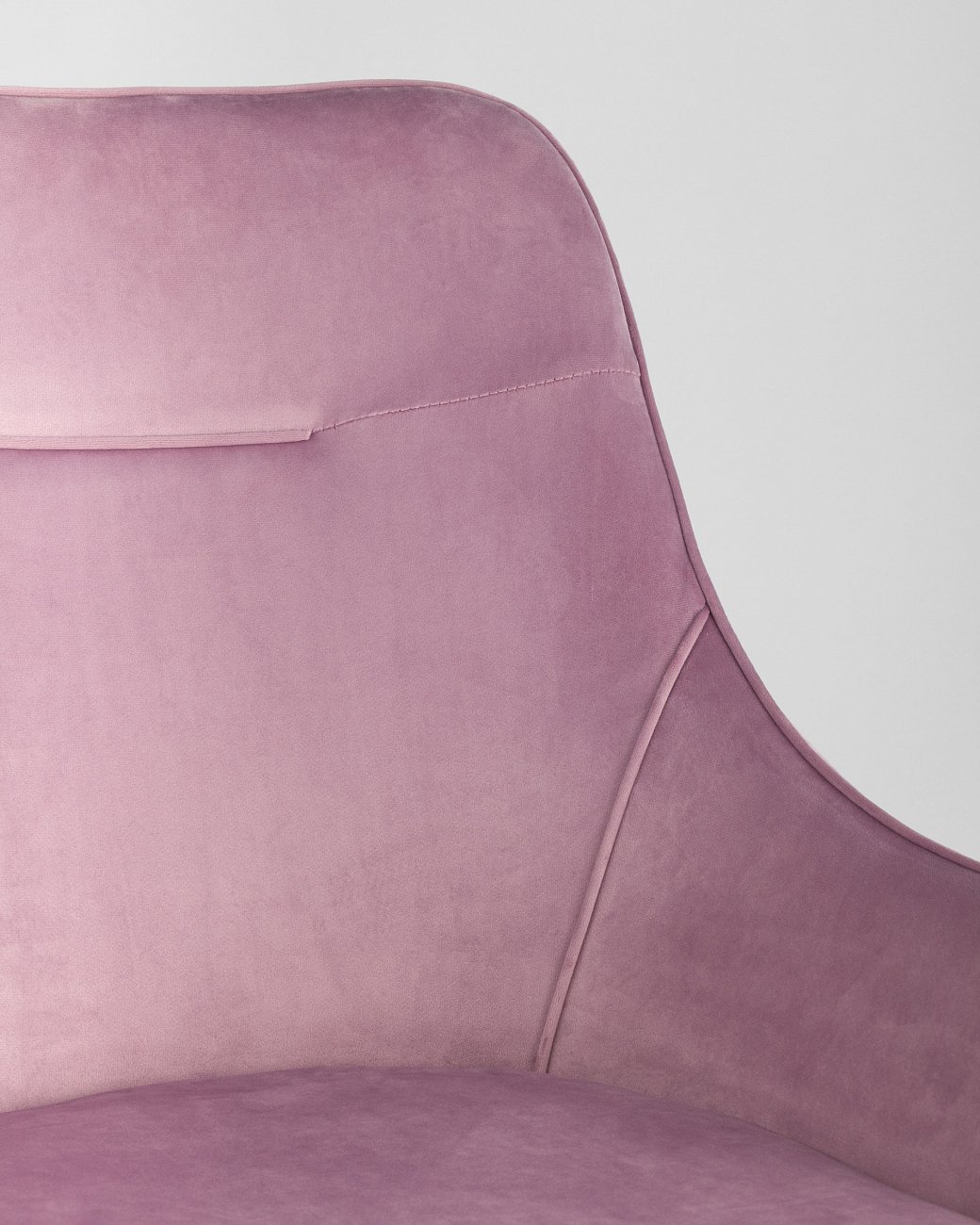 Стул с подлокотниками мягкий сиреневый с черными металлическими ножками "Диана" STOOL GROUP ДИЗАЙНЕРСКИЕ 00-3881952 Фиолетовый  - Вид №7