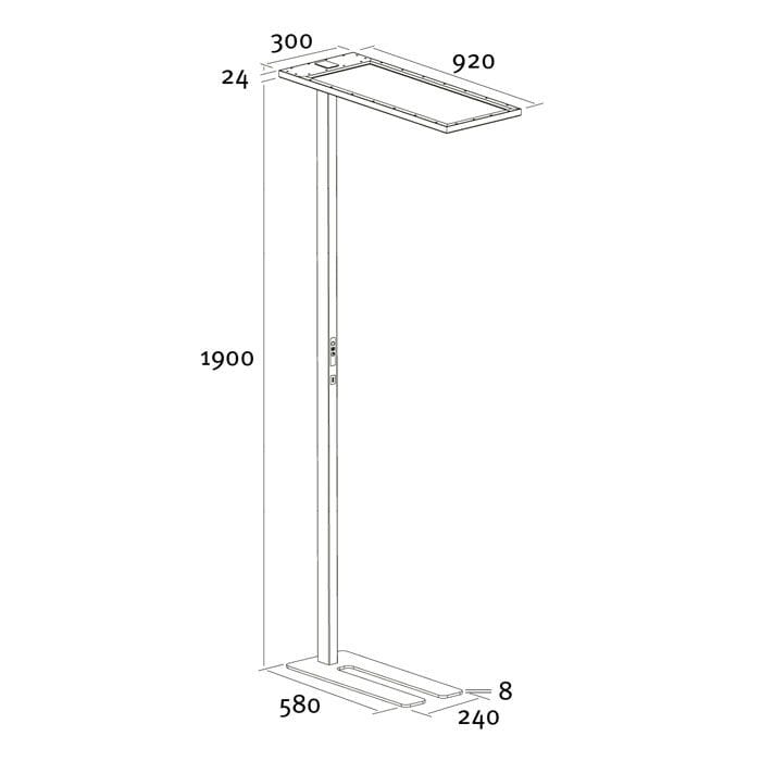 Алюминиевый торшер с разъемом USB A.L.S UOL ARCH-00086555 - Вид №2