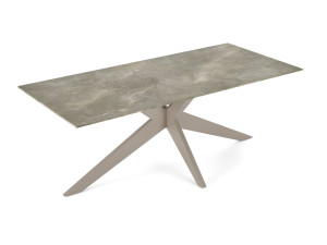 Керамический прямоугольный садовый стол