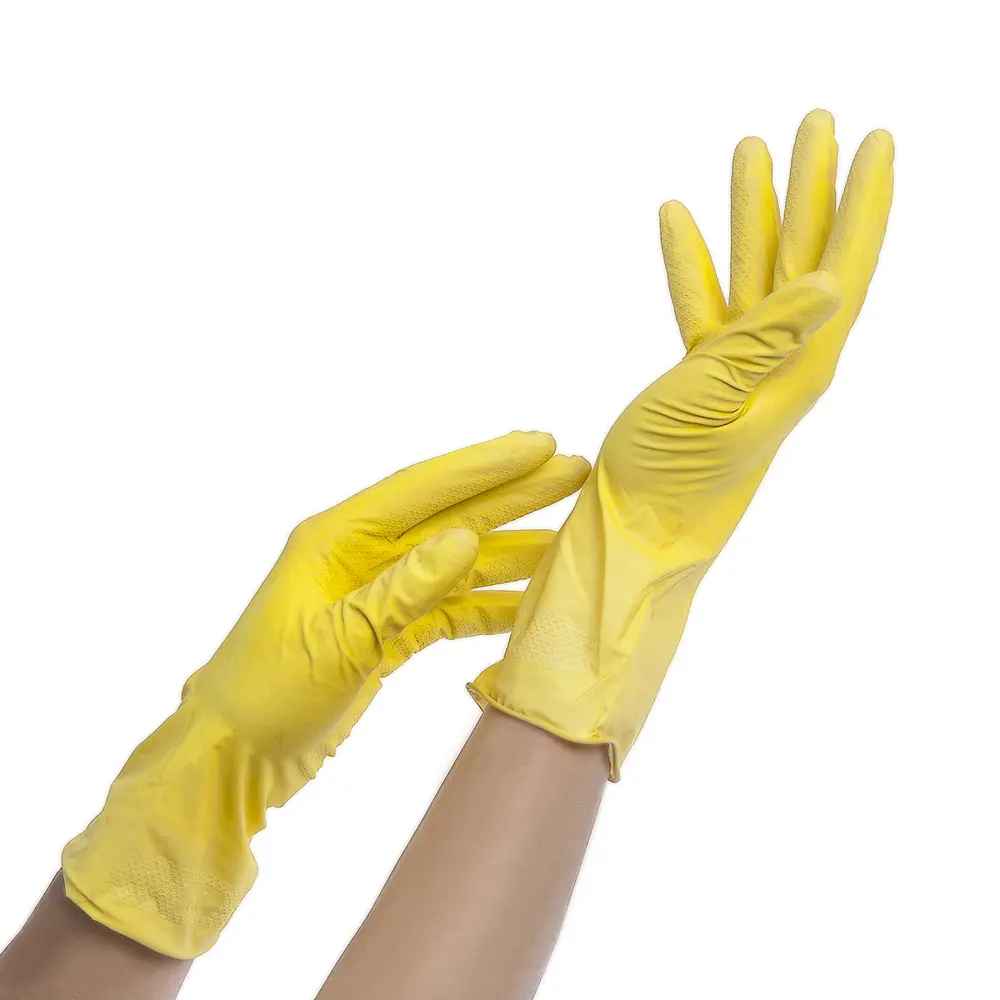 Перчатки HomeQueen латексные без х/б напыления размер L STLM-2166353 - Вид №1