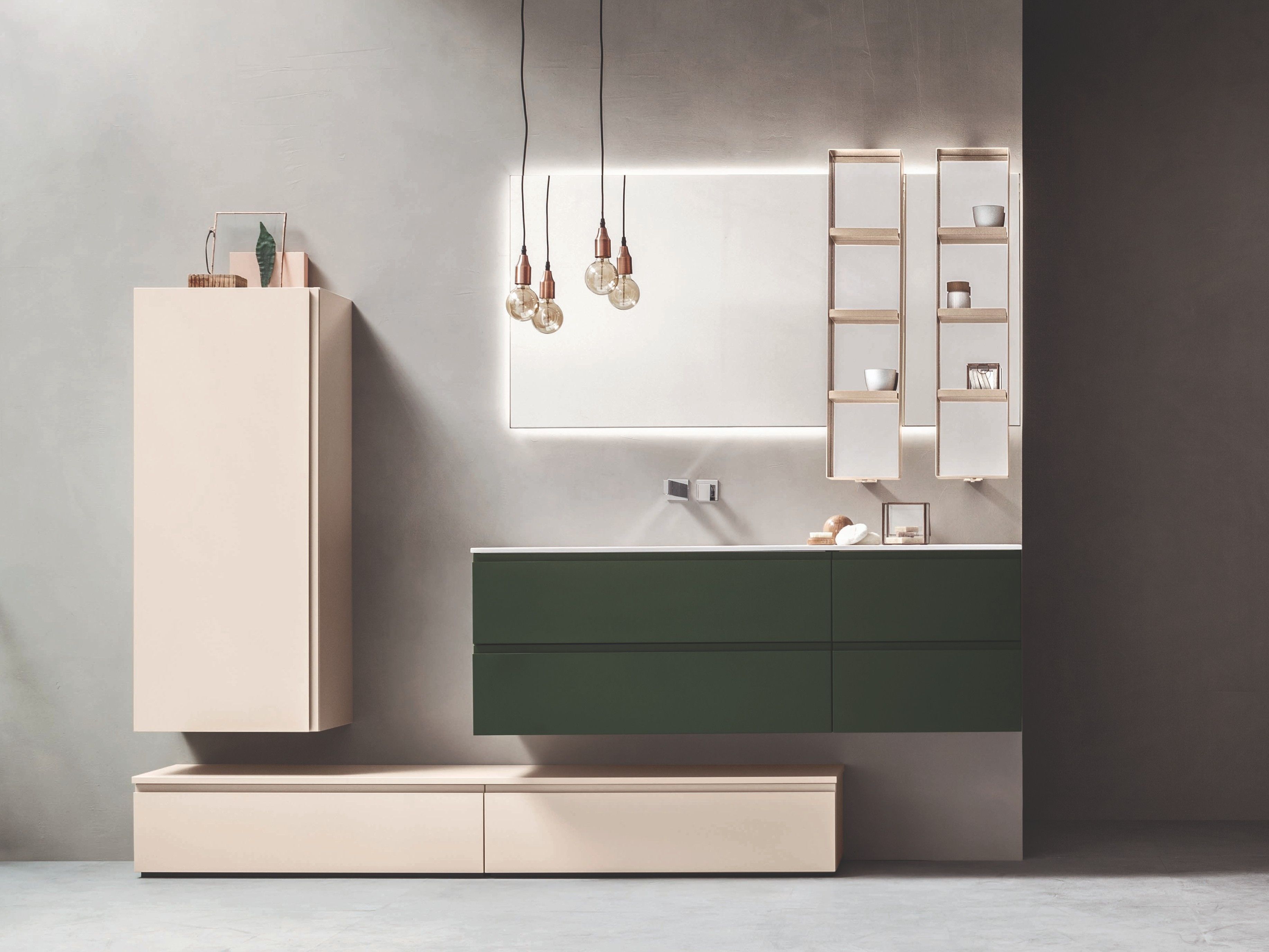 Шкаф с одной раковиной с выдвижными ящиками ARBLU Hito ARCH-00063493