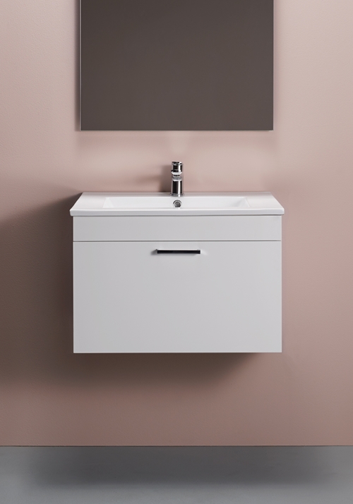 1580102 Go Compact Шкаф Для Умывальника 600 White High Gloss Hafa  Белый 