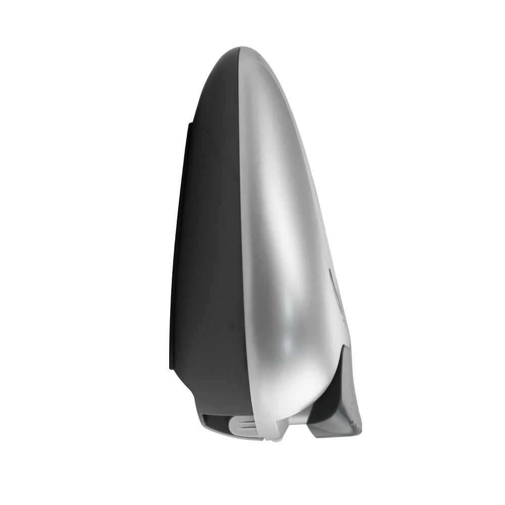 GFmark - Дозатор жидкого МЫЛА, универсальный, пластиковый, СЕРЫЙ, с глазком - капля, 400 мл, код: 638  - Вид №1