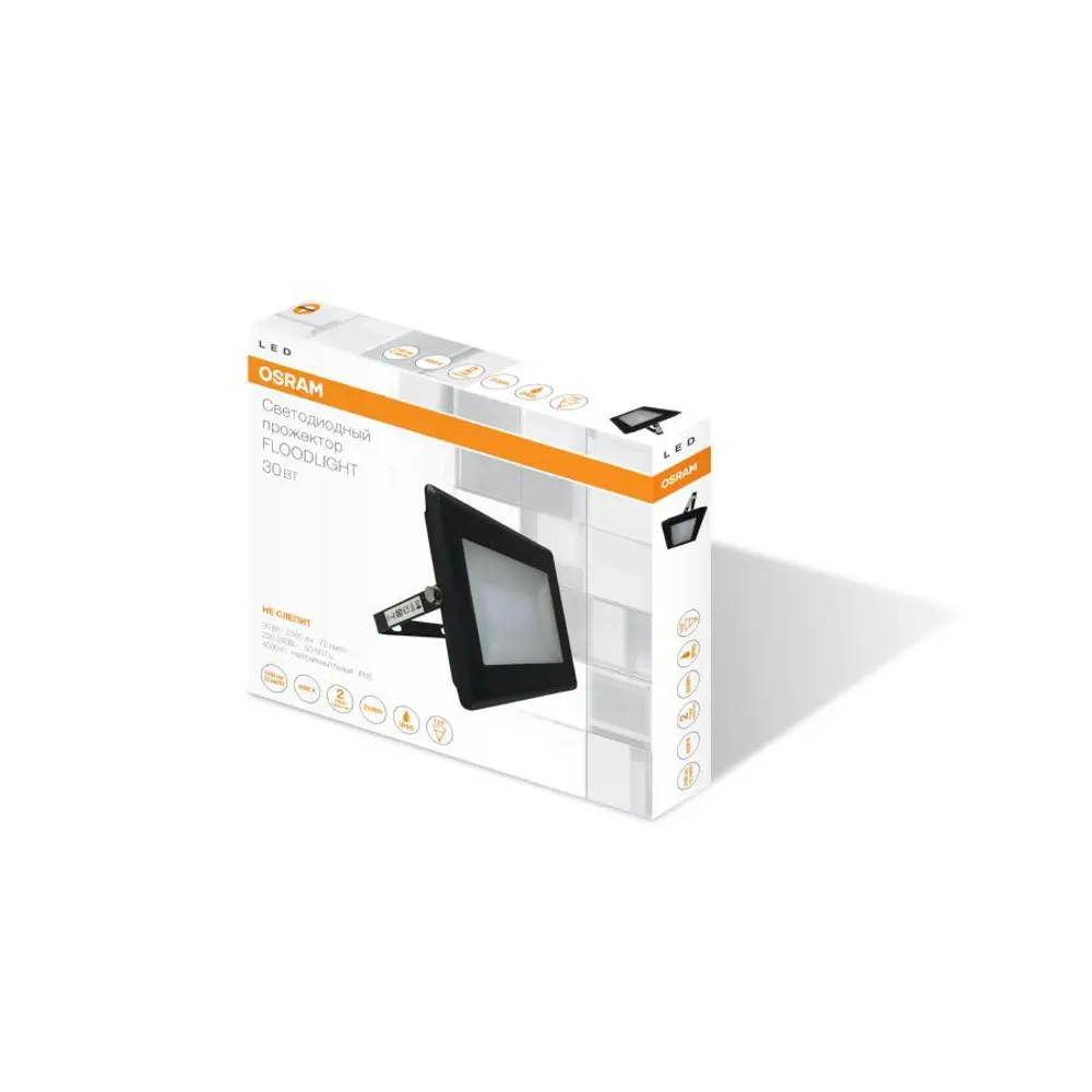 Прожектор светодиодный уличный SMD Osram 30 Вт 4000К IP65 82308762 STLM-2125428  - Вид №1