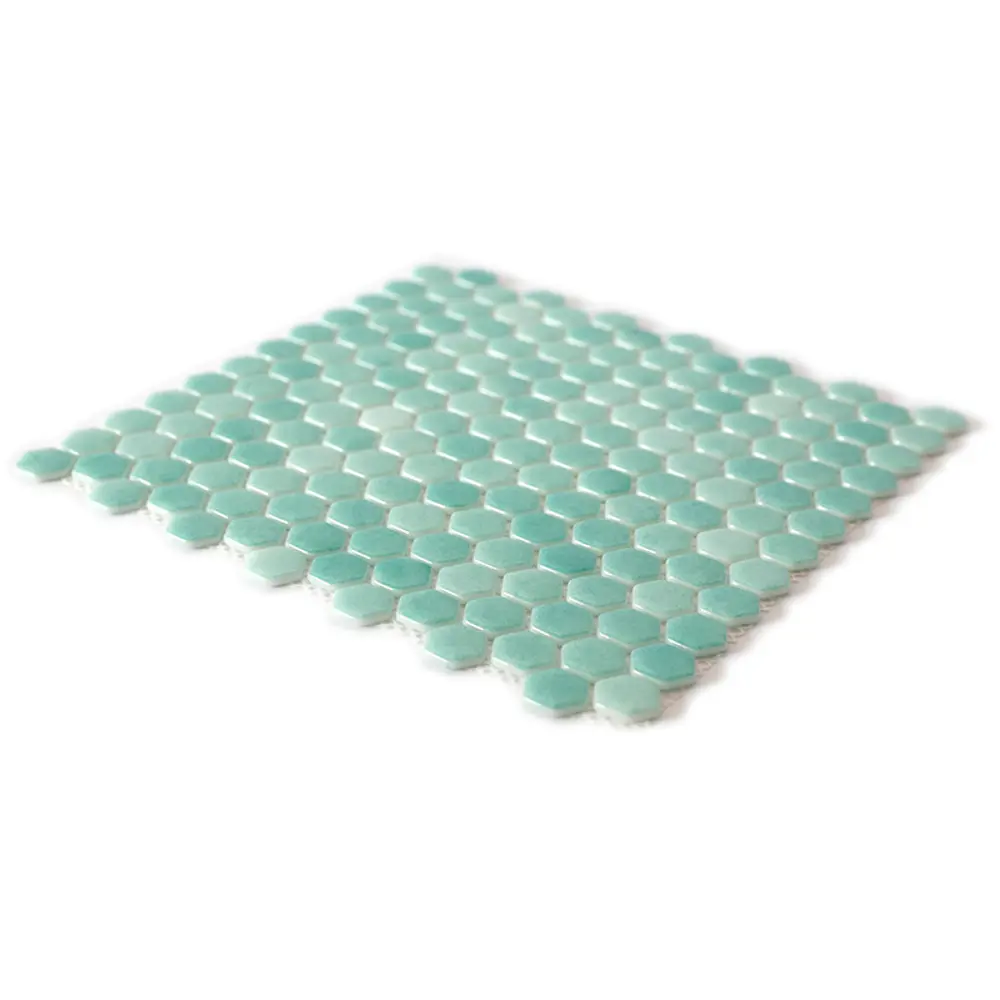 Мозаика стеклянная Natural STP-GN008-HEX 29x29 см цвет зеленый 84830273 STLM-2093160 Santreyd Steppa - Вид №3