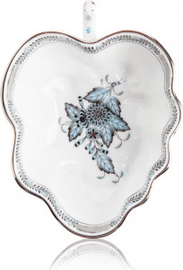 10619758 Herend Джемница 350мл "Аппони" (платина) Фарфор