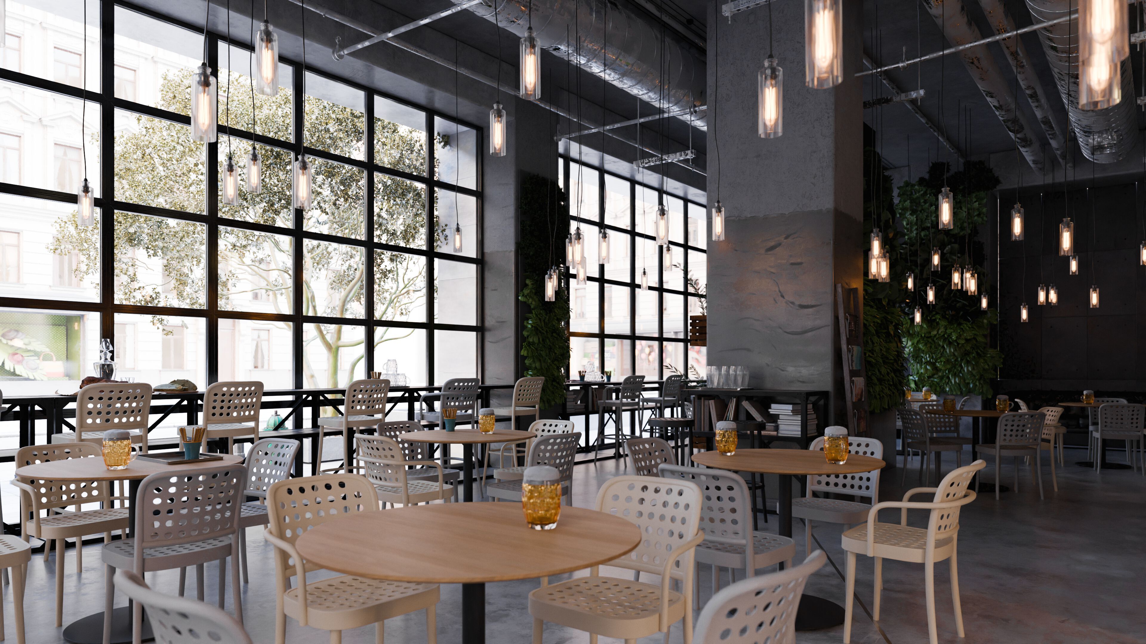 Высокий деревянный стул с подлокотниками TON 822 ARCH-00089141 - Вид №7