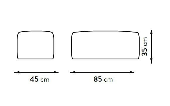 Ткань прямоугольный сад пуфик GART Puffone ARCH-00137804 - Вид №2