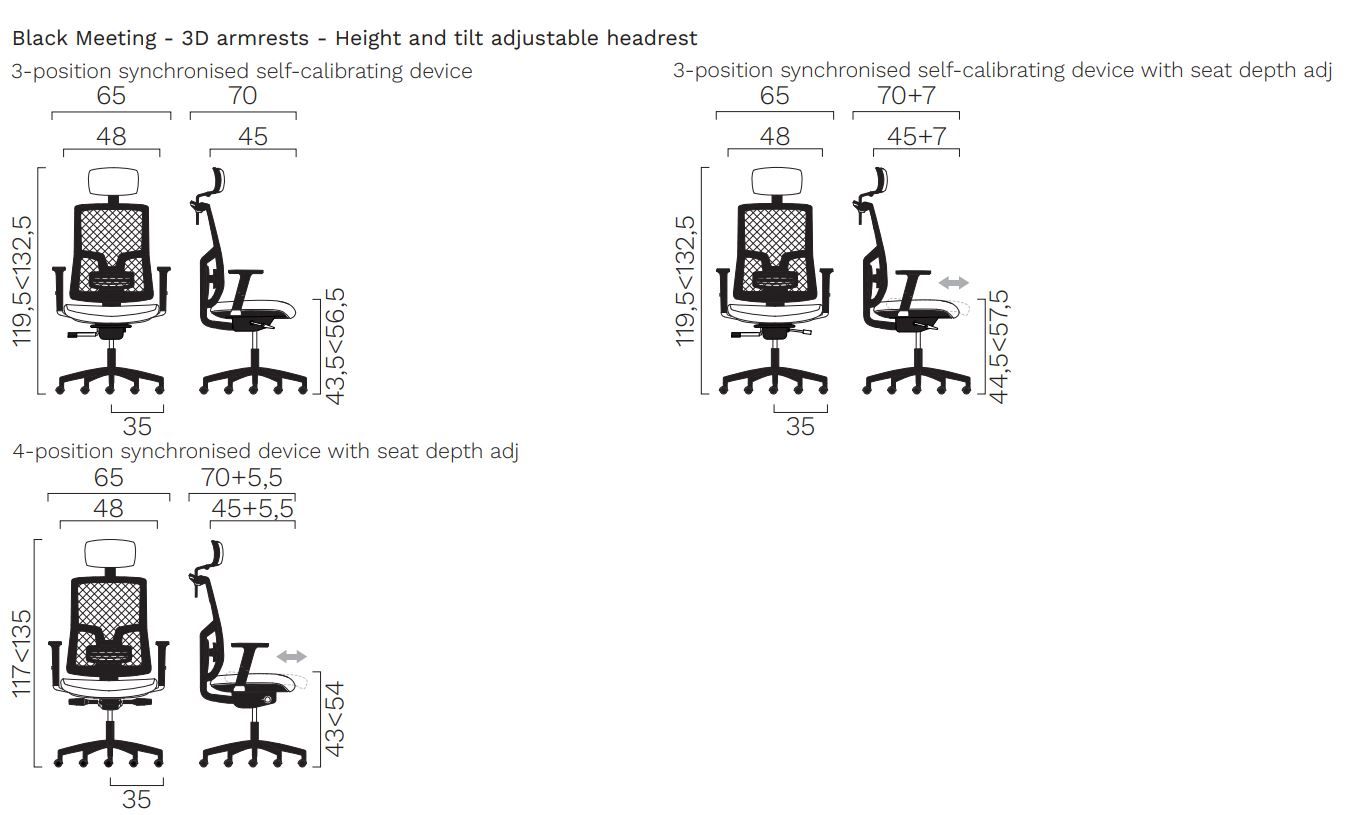 Вращающееся офисное кресло с подголовником FREZZA Kiku ARCH-00067425 - Вид №7
