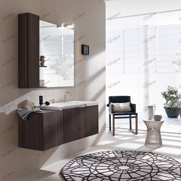 Комбинация ванной комнаты FLY107 в отделке COMET 81 Mineralmarmo / Tranché Terra MILLDUE FLY