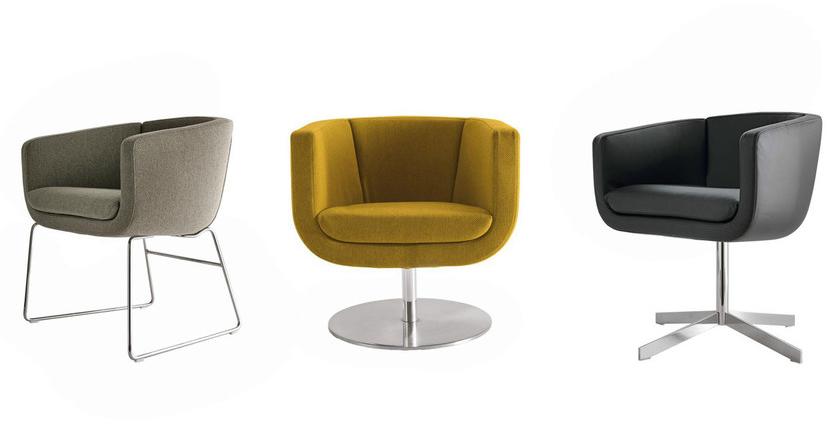 B&B Italia Project Стул с обивкой из ткани с 4 спицами Tulip sixty sun-id-1449337 - Вид №1