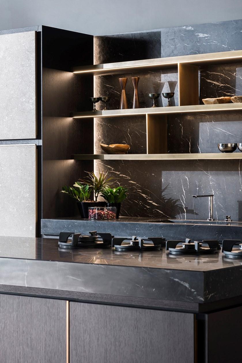 TM Italia Cucine Кухня с островом и колоннами sun-id-1415755 - Вид №9