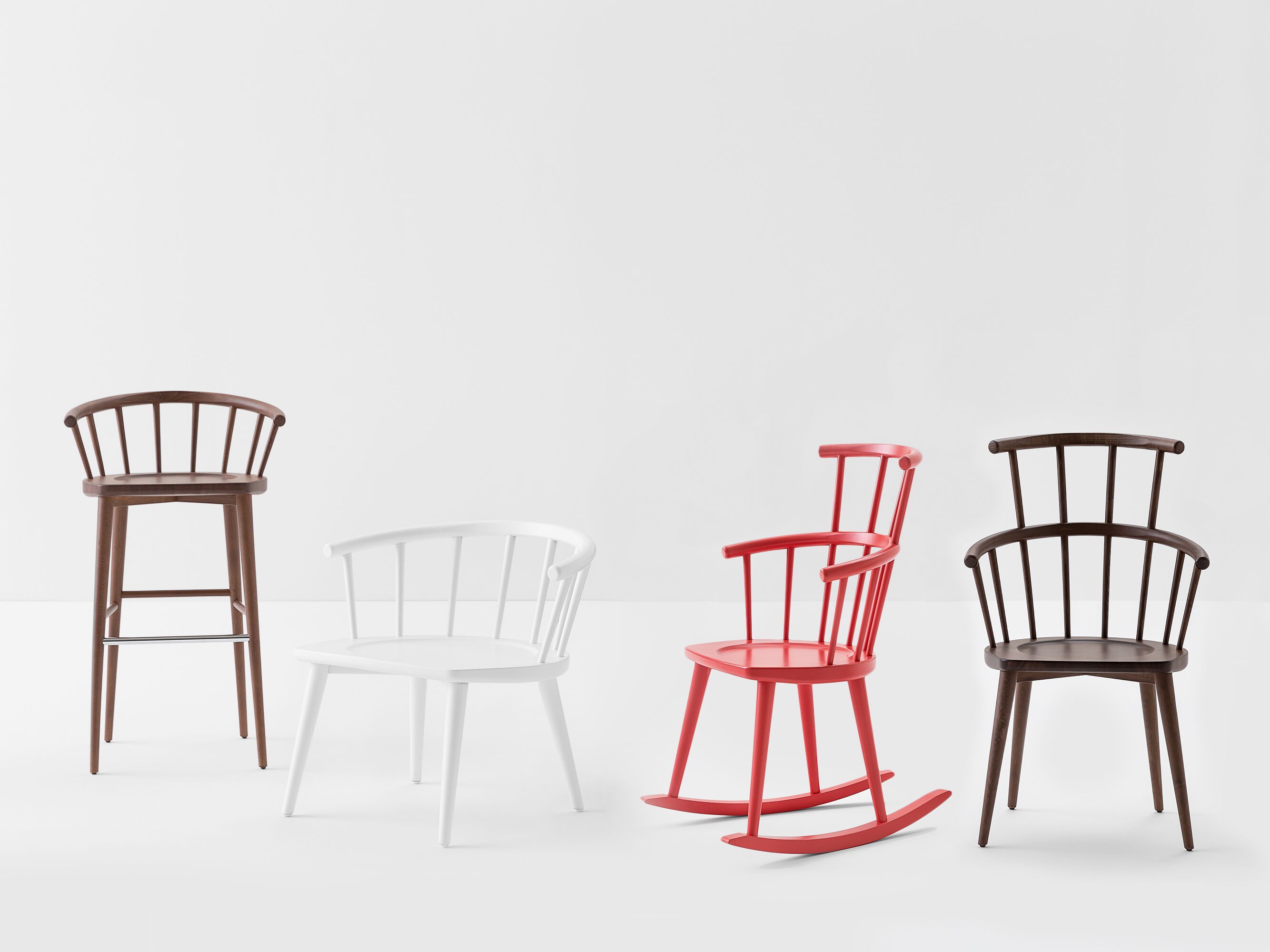 Стул из бука с подлокотниками с высокой спинкой Billiani W ARCH-00110409 - Вид №1