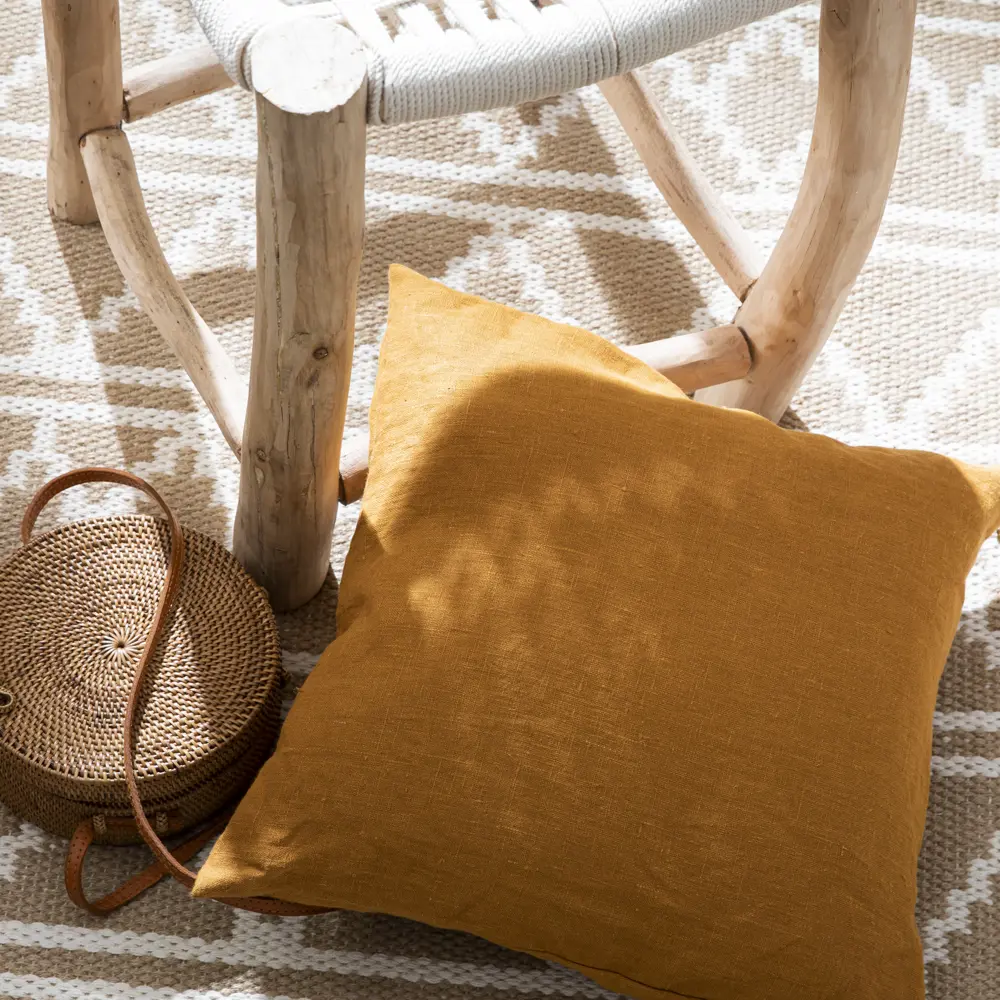 Подушка Inspire Danae 45x45 см цвет горчичный Solemio 0 84843054 STLM-2015502  - Вид №4
