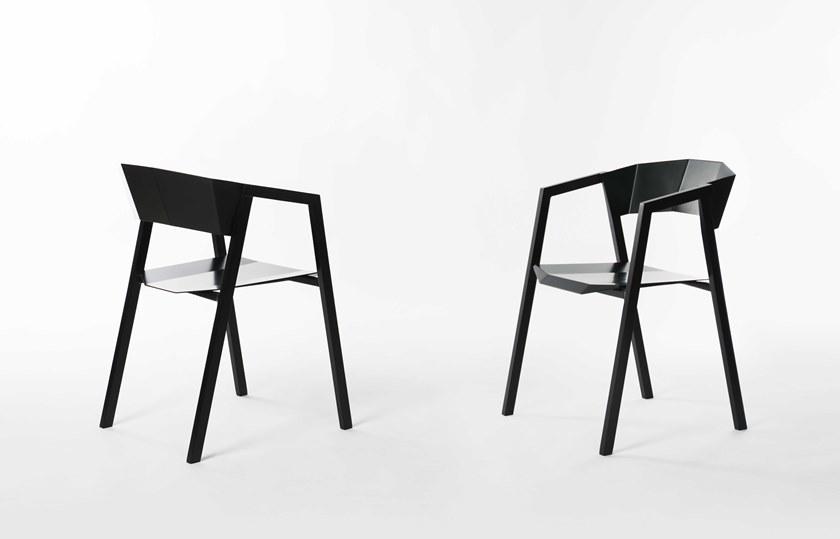 Bentu Design Стул алюминиевый с подлокотниками с открытой спинкой K C26430-c26410 - Вид №2