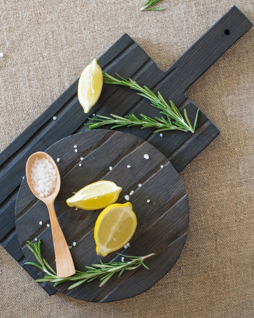 Разделочная доска деревянная прямоугольная с ручкой 48 см "Поле" черная FUGA ДОСКИ РАЗДЕЛОЧНЫЕ 123528 Чёрный  - Вид №3