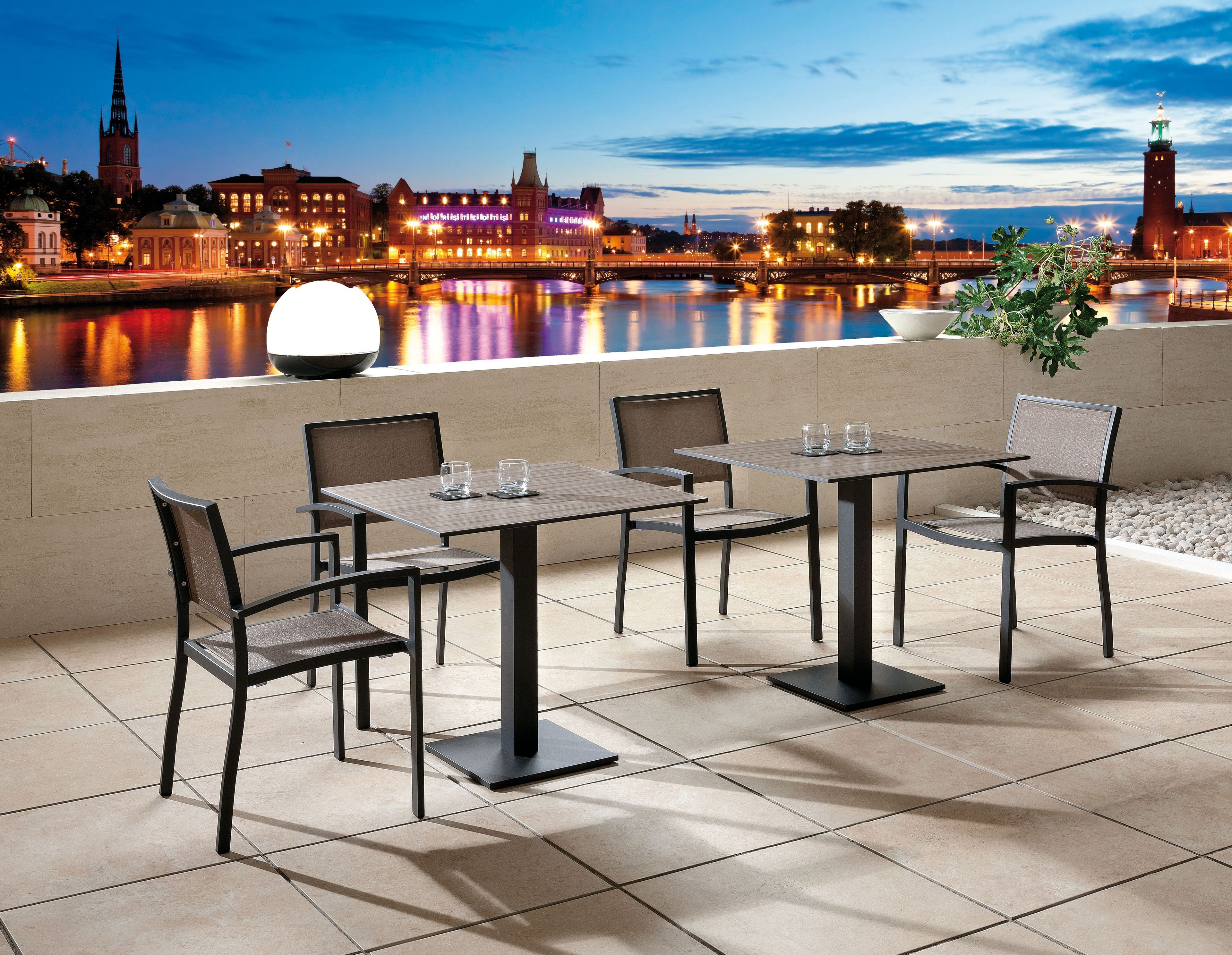 Алюминиевый открытый стул с подлокотниками Contral Meditex ARCH-00140166 - Вид №1