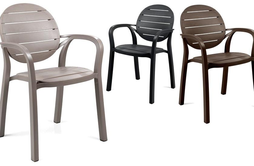 Nardi Штабелируемый садовый стул из полипропилена с подлокотниками Alloro sun-id-1474083 - Вид №1