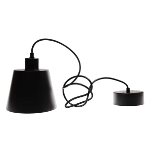 Светильник подвесной PL-576-1 C02 с пультом управления 1 лампа 10 м² цвет черный