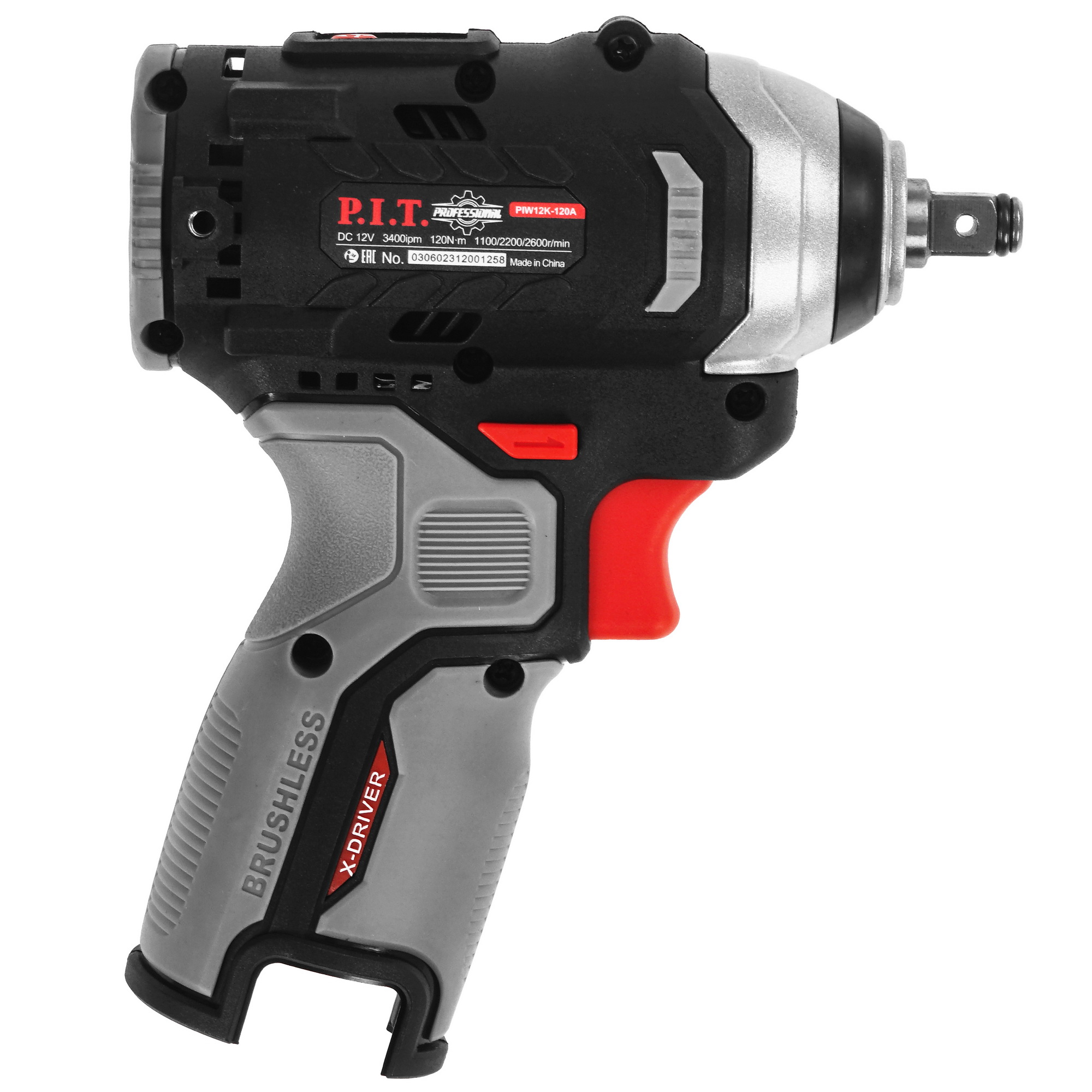 Гайковерт PIT PIW12K-120A SOLO OnePower 12V  , Без ЗУ, Без АКБ 9086989 STDN-0070984 - Вид №1