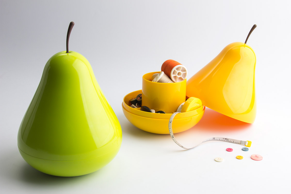 QL10148-YW Органайзер pear желтый Qualy  - Вид №6