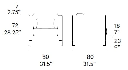 Кресло для сада из технической ткани с подлокотниками EXPORMIM ARCH-00021502 - Вид №1