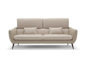 3-местный тканевый диван с подголовником