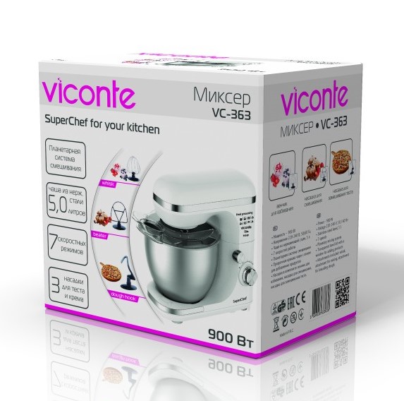 5360241 Миксер VICONTE VC-363 белый STDN-0059393 - Вид №1