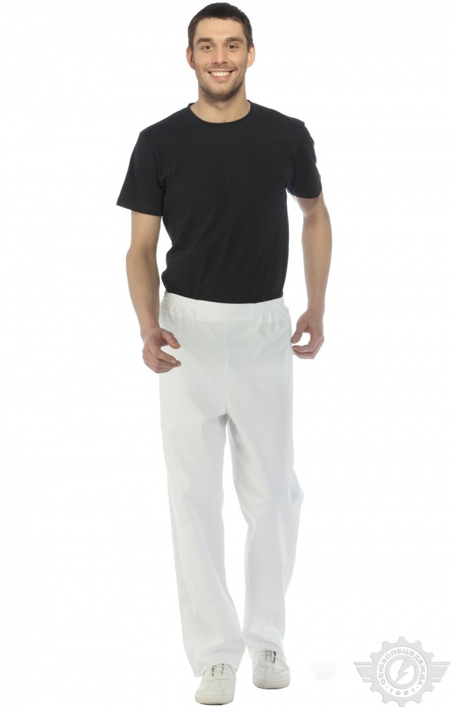 66059 Брюки "Снежок" белые  Медицинская одежда  размер 46 Спецодежда  - Вид №2