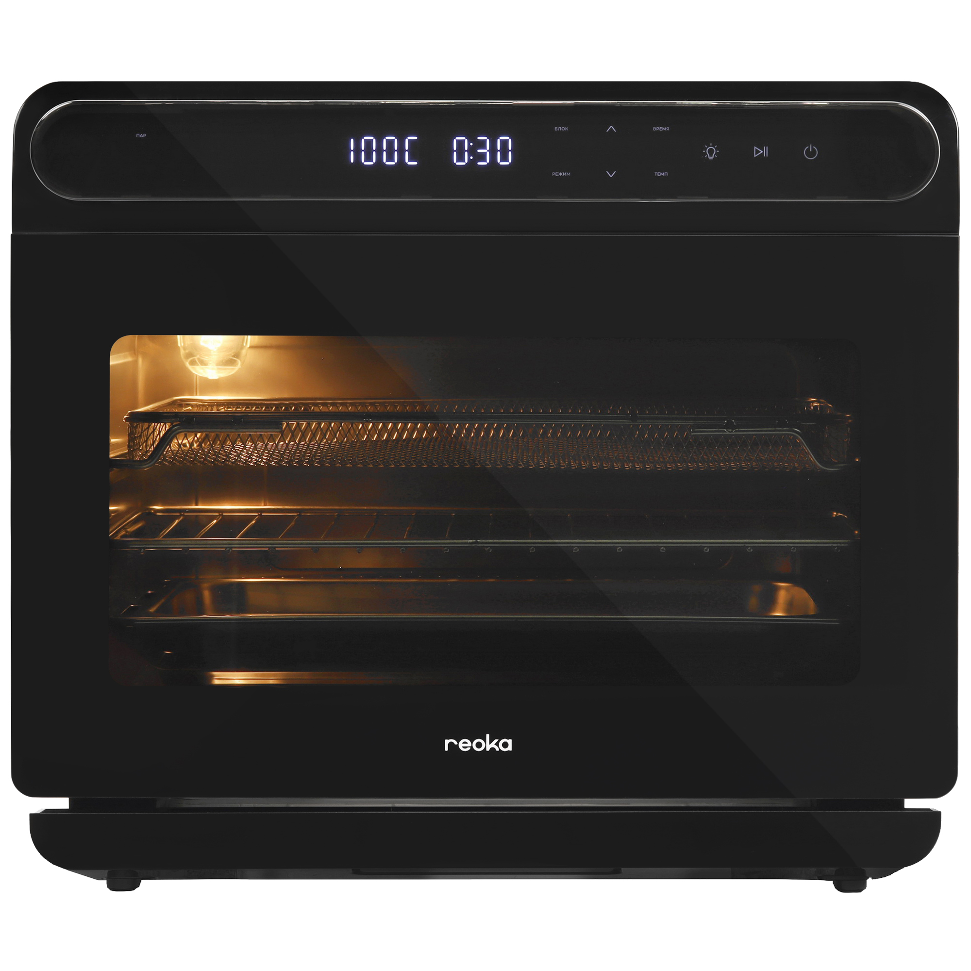 9030255 Мини-печь Reoka RKSO-D1624 серый STDN-0137528 - Вид №1