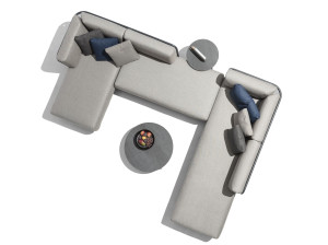 Тканевый модульный садовый диван