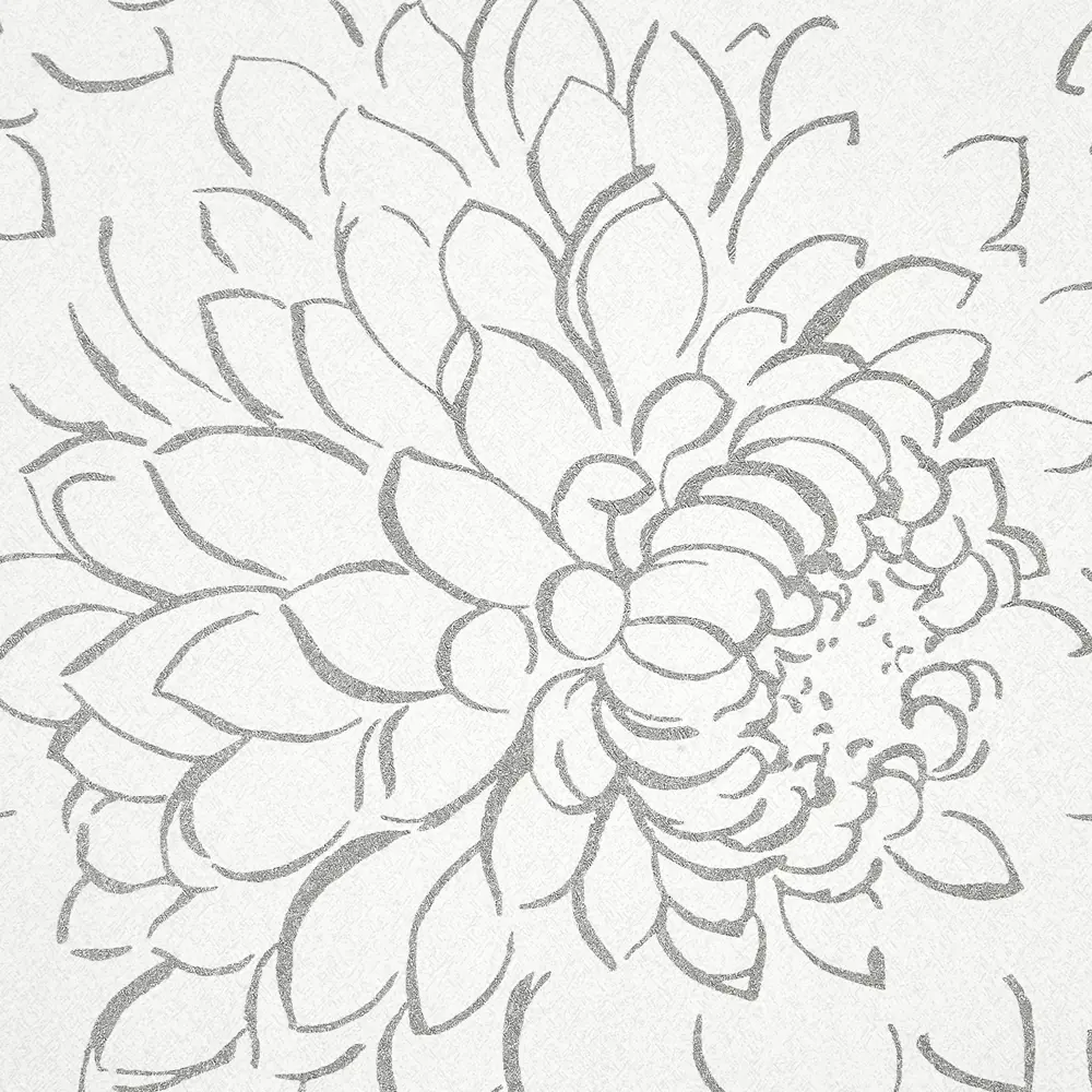 Обои флизелиновые Grandecolife Flower белые 1.06 м GDR142101 89335992 STLM-2195407 - Вид №1