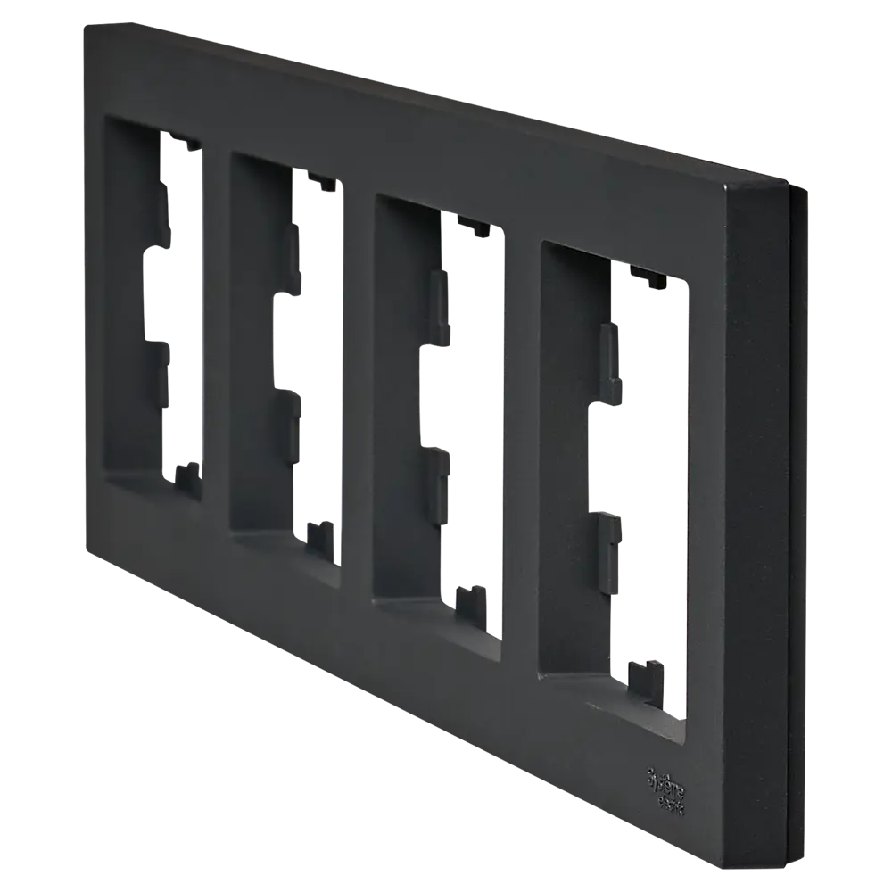 Рамка Systeme Electric AtlasDesign 4 поста цвет базальт 89457202 STLM-2023052 - Вид №2