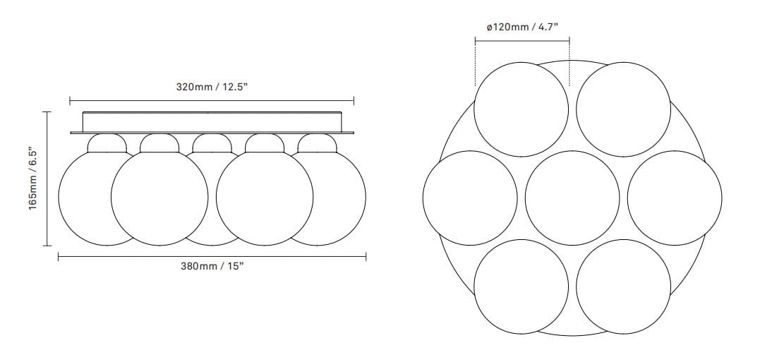 Выдувное стекло светодиодный потолочный светильник Nuura Apiales ARCH-00098266 - Вид №4