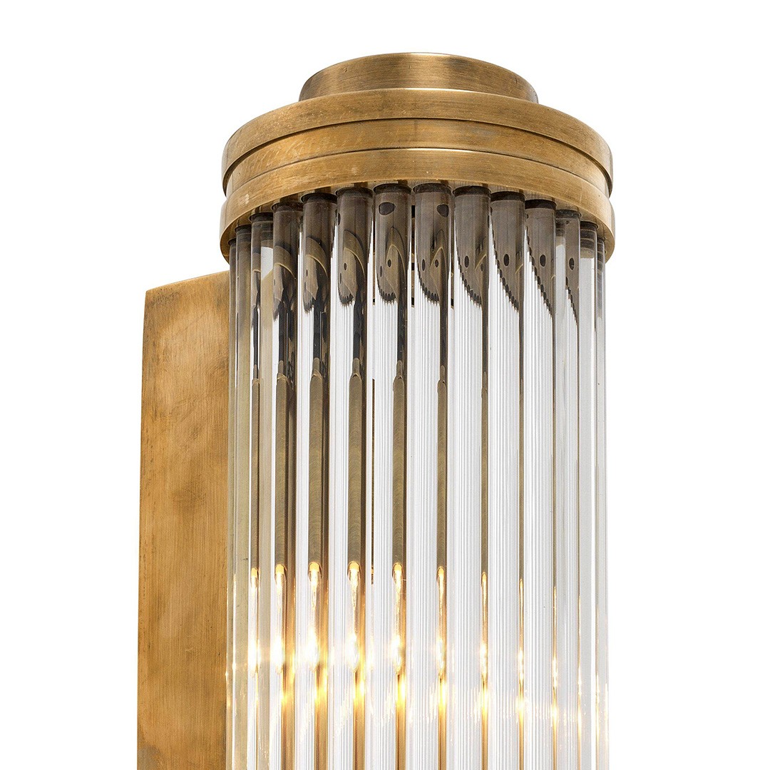 Eichholtz 112420 vintage brass finish clear бра 118228 - Вид №1