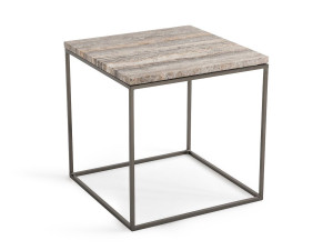 Квадратный журнальный столик из травертина