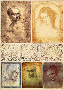 01294 Декупажная карта 30.8 x 44 см "Леонардо" Чип-Арт