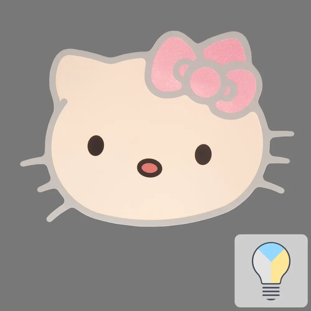 Светильник настенно-потолочный светодиодный Hello Kitty, 20 м², регулируемый белый свет, цвет белый 82070139 STLM-2087860 Arte Lamp 