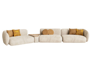 Секционный диван из ткани