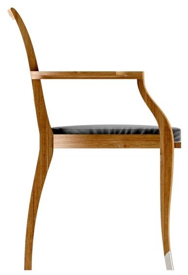 ASTELLO Садовый стул из тика с подлокотниками Jonquille Jq.sf1.f1 - Вид №3